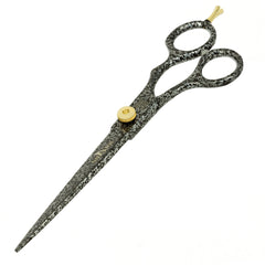 Pet Grooming Scissors with gold adjustable screw Patterned